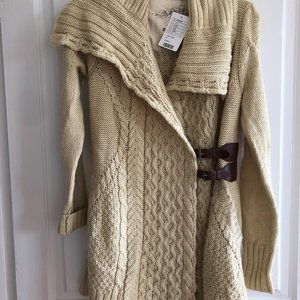 Angel of the North's Blanched and Buckled Cardigan